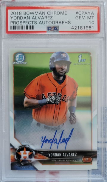 2018 Bowman Chrome Yordan Alvarez