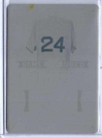 2021 Leaf Lumber Baseball Manny Ramirez 1/1 Yellow Printing Plate Game Used