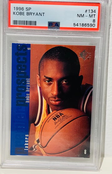 1996 SP Kobe Bryant Rookie #134 PSA 8 Los Angeles Lakers