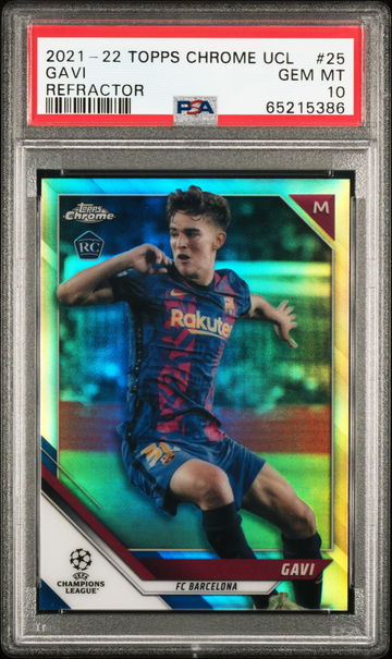 2021-2022 Topps Chrome UEFA Gavi Refractor RC Low Pop