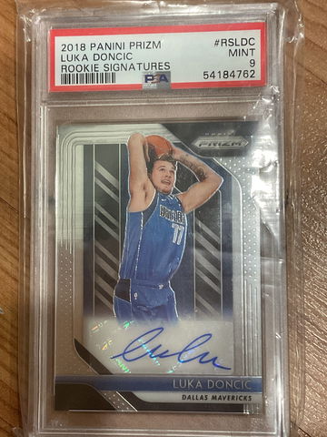 2018 Prizm Luka Doncic Auto Rc  PSA 9