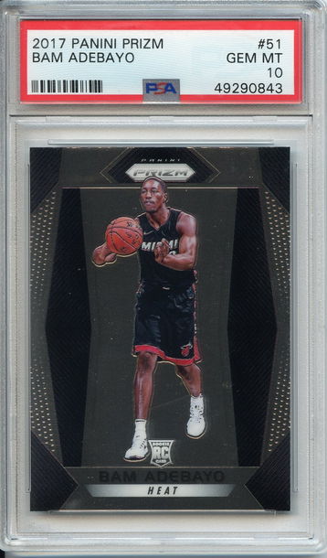 Bam Adebayo Prizm Rookie PSA 10 NEP