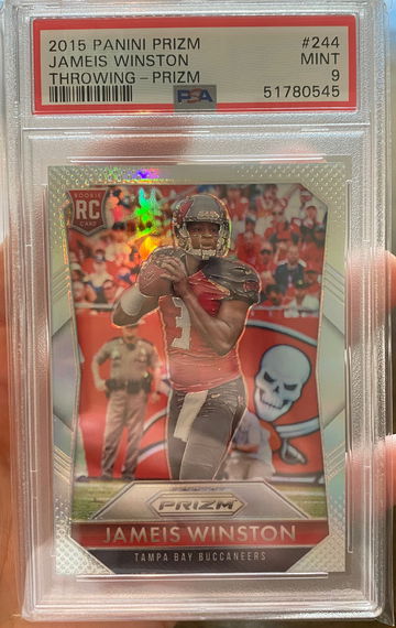 2015 prizm jameis winston #244 silver psa 9