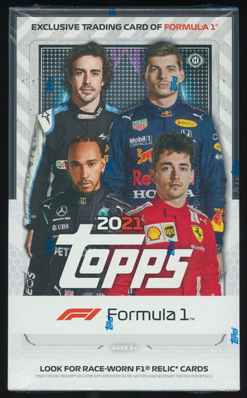 2021 Topps Formula 1 Hobby Box F1 Sealed