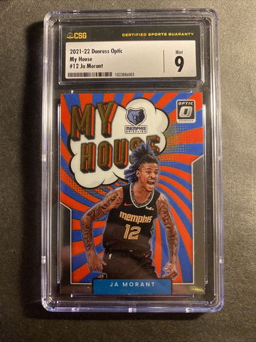 2021-22 Panini Donruss Optic My House #12 JA MORANT Memphis Grizzlies MINT 9