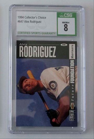  Have one to sell? Sell now - Have one to sell? Alex Rodriguez 1994 UD Collector's Choice CSG 8 Rookie RC #647 