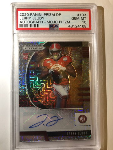 2020 Jerry Jeudy Panini Contenders DP Auto Mojo Prizm /49 PSA 10