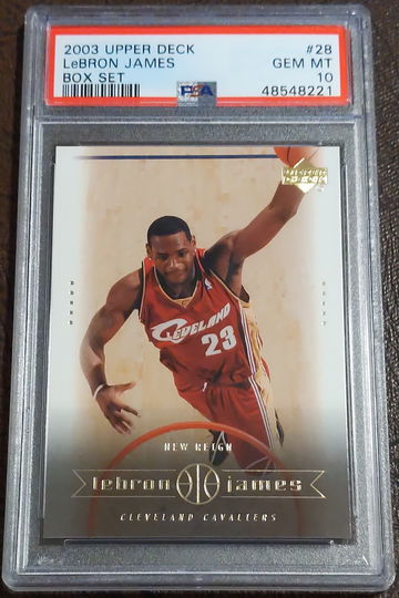 2003 Upper Deck, Lebron James Box Set, #28, Rookie, PSA 10
