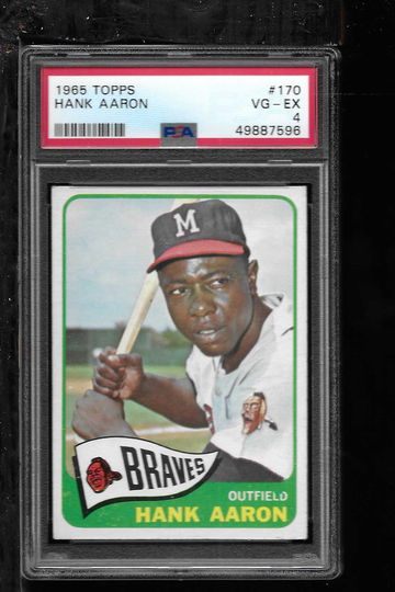 1965 TOPPS HANK AARON PSA 4