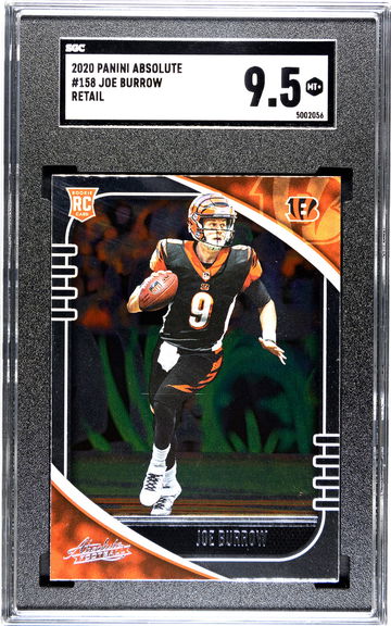 Joe Burrow - 2020 Panini Absolute - Rookie Retail #158 - Mint+ 9.5
