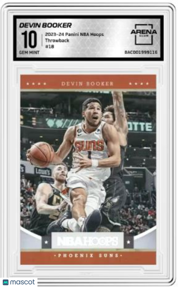 2023-24 Panini NBA Hoops Devin Booker #18 Throwback Arena Club 10