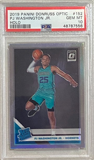 2019 Optic PJ Washington Holo PSA 10