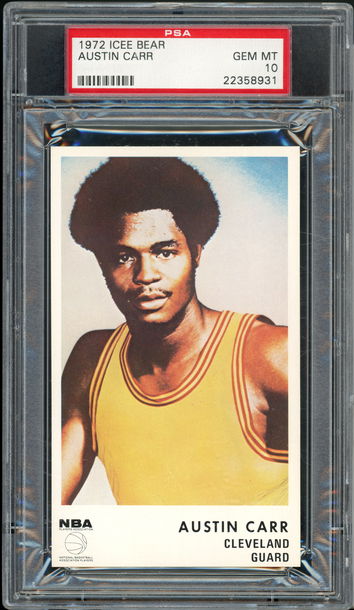 1972 Icee Bear Austin Carr PSA 10