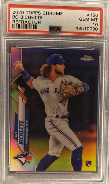 2020 Topps Chrome Bo Bichette Refractor PSA 10 Gem-Mint