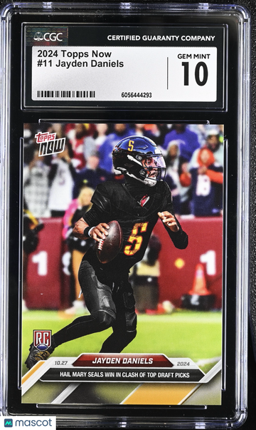 2024 Topps Now Jayden Daniels #11 CGC 10