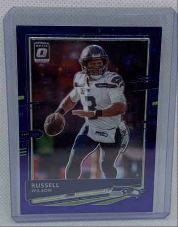 🔥  2020 Donruss Optic Purple STARS FOTL Russell Wilson /25 SP Seahawks No.89