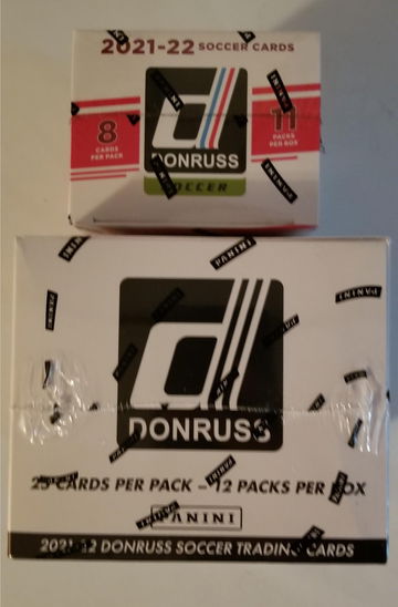 2021-22 Donruss Soccer Fat pack box and blaster