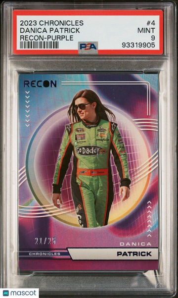 2023 Chronicles Danica Patrick #4 Purple Parallel/Variety PSA 9