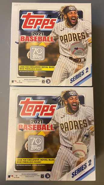 2021 Topps Series 2 Walmart Exclusive Mega Box Lot of 2
