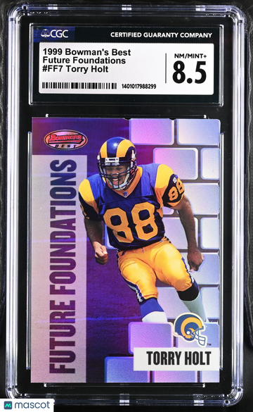 1999 Bowman's Best Torry Holt #FF7 Future Foundations CGC 8.5