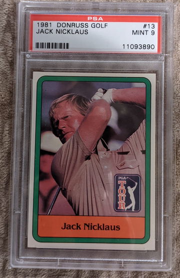 1981 Donruss Jack Nicklaus Rookie PSA 9