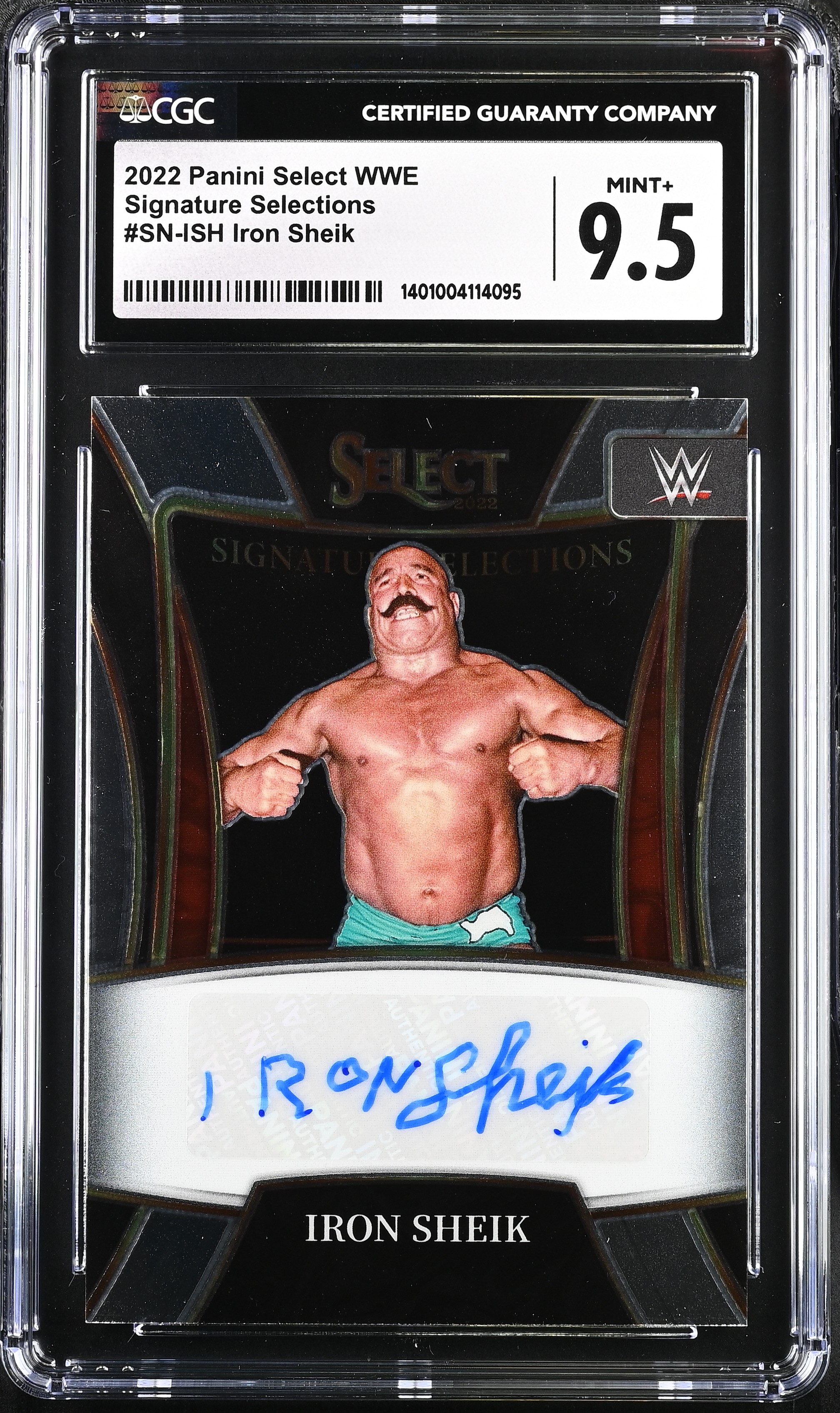 Iron Sheik Select WWE #SN-ISH Signature Selections CGC 9.5 Panini