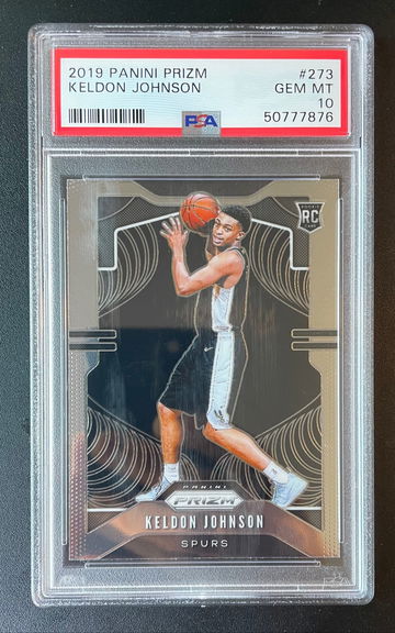 2019 Panini Prizm Keldon Johnson PSA 10