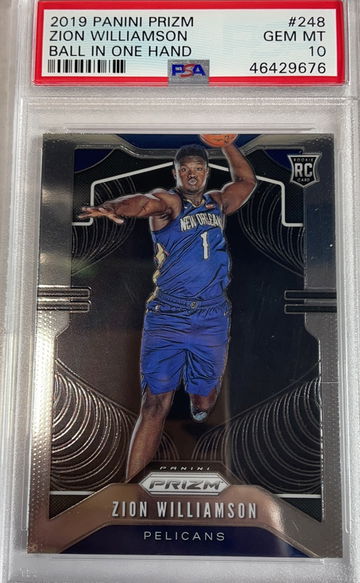 2019 Prizm Zion Williamson Variation Psa 10