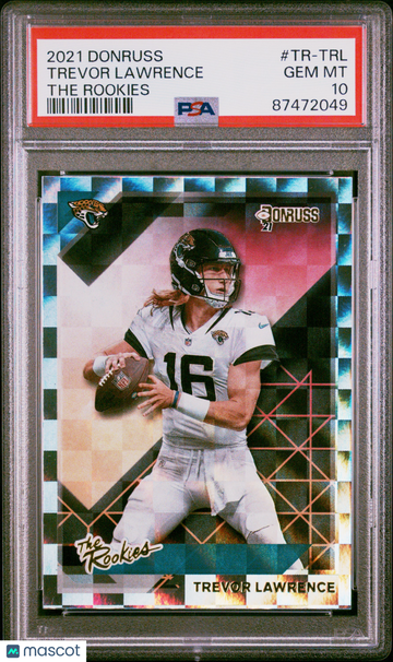 2021 Panini Donruss The Rookies Trevor Lawrence #TR-TRL Rookie PSA 10