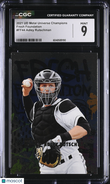 2021 UD Metal Universe Champions Adley Rutschman Fresh Foundation #FF44 CGC 9