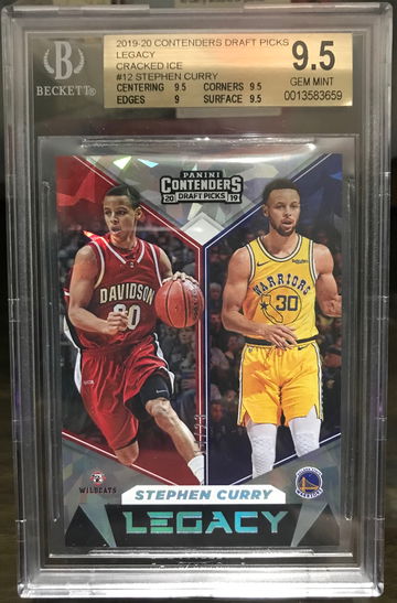 2019 contenders draft picks legacy cracked ice #12 Stephen curry /23 bgs9.5 ship from HK