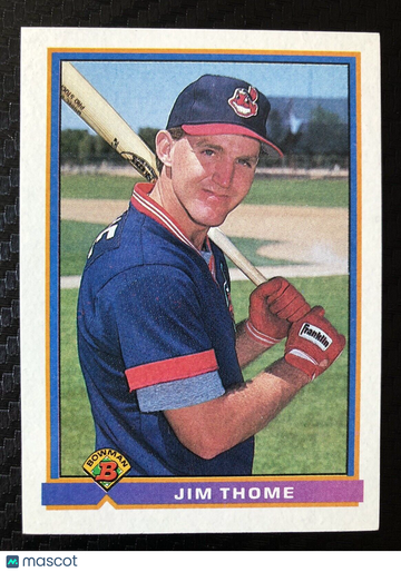 Jim Thome 1991 Bowman #68 Rookie Card RC Cleveland Indians ⚾