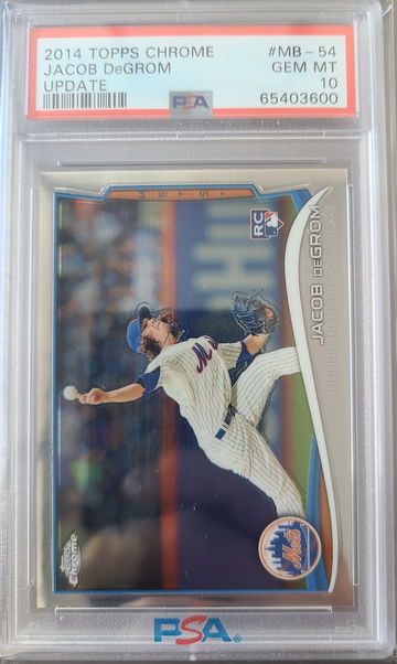 2014 Topps Chrome Update Jacob DeGrom PSA 10