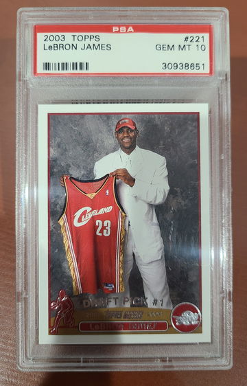 2003 Topps Lebron James PSA 10