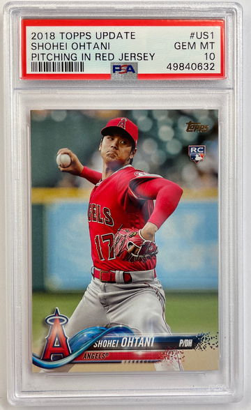 2018 Topps Update #US1 Shohei Ohtani PSA 10