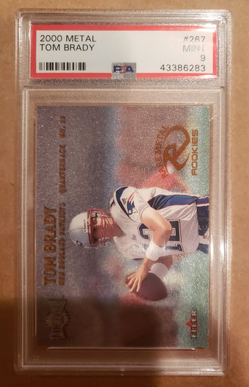 2000 Metal Tom Brady psa 9