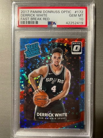2017 Optic Fast Break Red Derrick White PSA 10 /79 Low Pop!