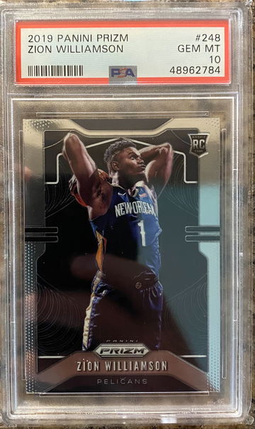 Zion Williamson Prizm PSA 10 Rookie Card