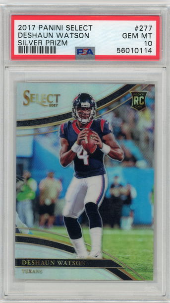 2017 Panini Select #277 Deshaun Watson Field Level Silver RC PSA 10 Texans