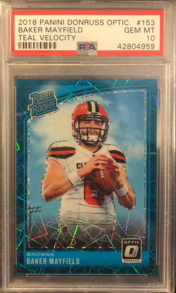 2018 Optic Baker Mayfield Teal Velocity 