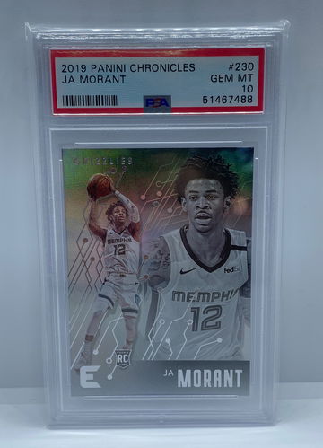 Ja Morant 2019 Panini Chronicles Essentials Rookie PSA 10