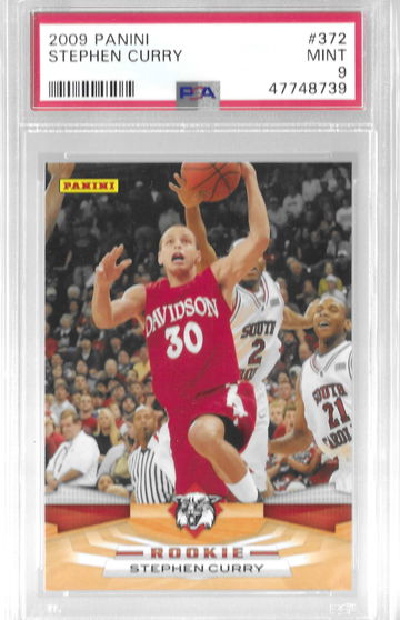 2009 Panini Stephen Curry #372 Rookie PSA9