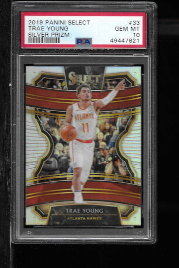 2019 SELECT TRAE YOUNG SILVER PRIZM