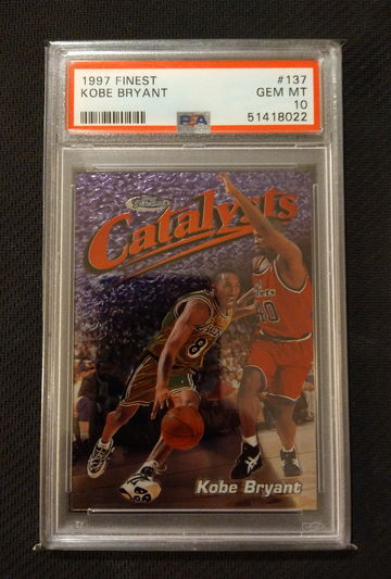 1997 Finest Kobe Bryant Catalyst PSA 10