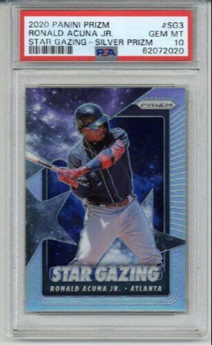 2020 PANINI PRIZM STAR GAZING #SG3 RONALD ACUNA JR CARD BRAVES PSA 10 LOW POP