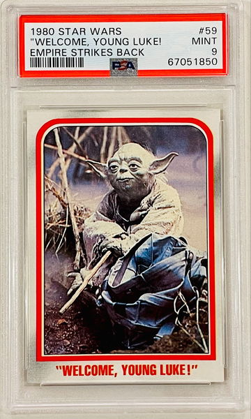 1980 Star Wars Empire Strikes Back #59 Welcome, Young Luke Yoda PSA 9 Mint