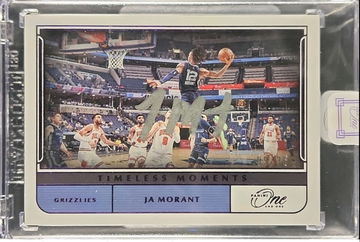 2021 JA MORANT TIMELESS MOMENTS PANINI ONE AND ONE PURPLE AUTO /35