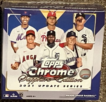 2021 Topps Chrome Update Baseball Sapphire Edition Box Sealed New
