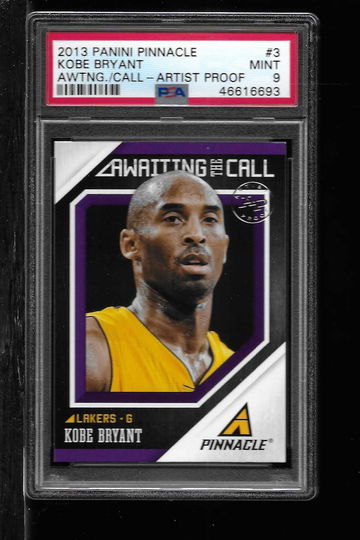 2013 PINNACLE KOBE BRYANT AWTNG CALL ARTIST PROOF