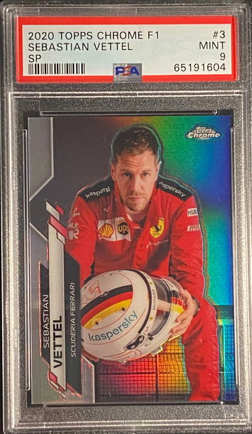 2020 Topps Chrome F1 Sebastian Vettel SP IV Image Variation Refractor Formula 1 